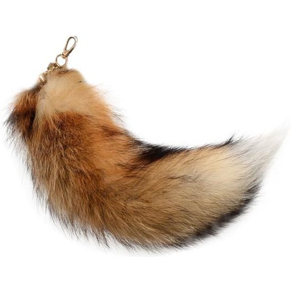 Sztuczny Lis Ogon Brelok Wisiorek RęCznie Robiony Sztuczny Ogon Futrzany Cosplay Renesansowy Futrzany 40Cm G Beige-image