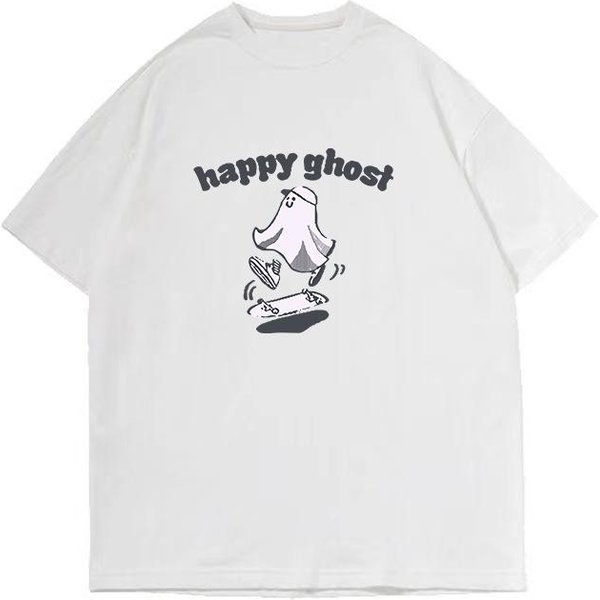 Camiseta De Manga Corta Para Hombre Verano Moda Marca Media Manga Moderna Holgada Camiseta Top Xxxl-image
