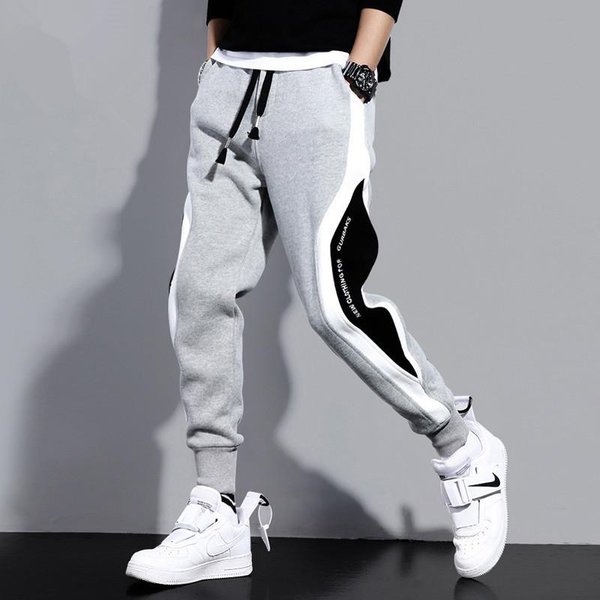 Pantalones Deportivos Casuales Para Hombre Pantalones Sueltos Para Hombre Pantalones Casuales VersáTiles M Gray-image