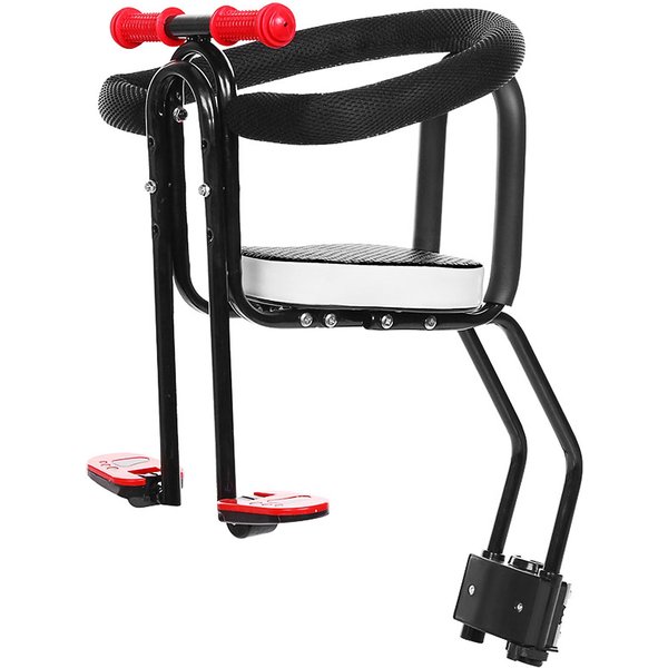 Asiento Delantero De Bicicleta Para NiñO 13 AñOs (MáXimo 35 Kg.) Asiento Delantero Asiento De Bicicleta De MontañA Negro-image