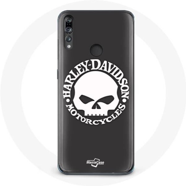 Funda - Harley Davidson - P30 Lite - Flexible - Negra - Calavera-image