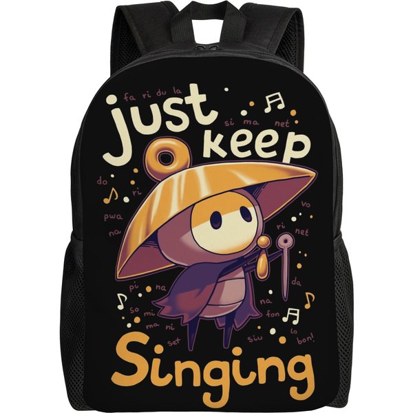 Mochila Hollow Knight Juegos Indie Moda Estudiante Mochila De DíA Para Negocios Aventura De AccióN Bolso De Hombro Para PortáTil Regalo-image