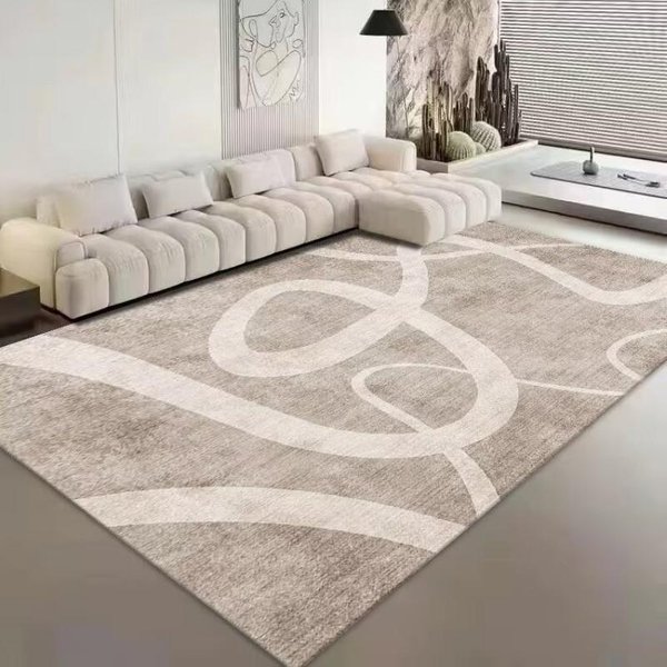 Alfombras NóRdicas De Franela De Lujo Para Sala De Estar Alfombras Suaves Para Dormitorio Alfombra De Noche Grande ÁRea GeometríA Vestidor Antideslizante Felpudo 60*90Cm-image