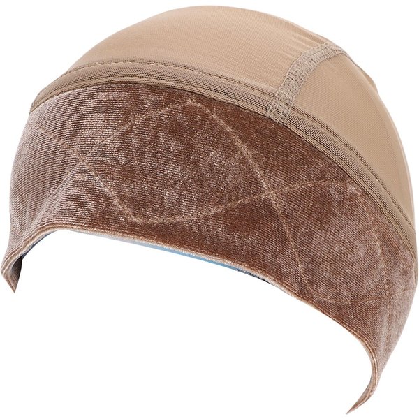 Banda De Agarre Para Peluca De Terciopelo 2 En 1 Ajustable Ancha Antideslizante Gorro Para Peluca Con Revestimiento De Malla Transpirable Para Cabello Fino Light Brown Brown-image