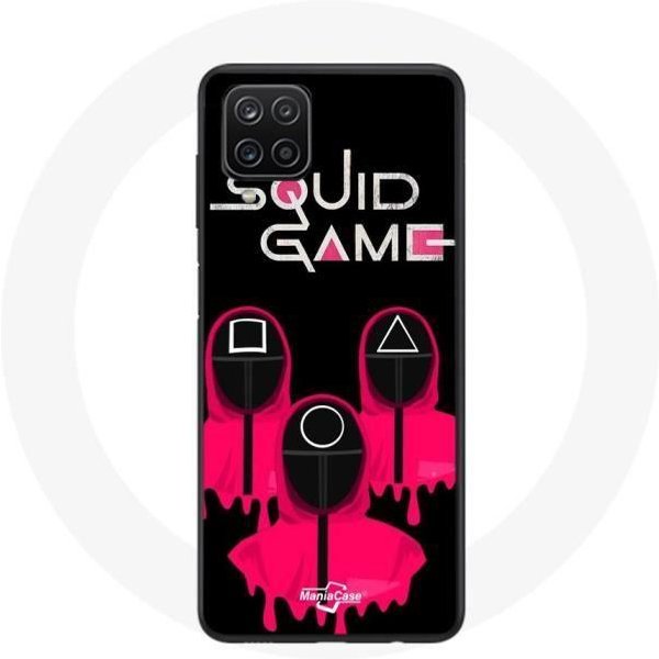 Funda Samsung Galaxy A12 Juego Del Calamar MáScaras Cuadradas TriáNgulo Y CíRculo-image