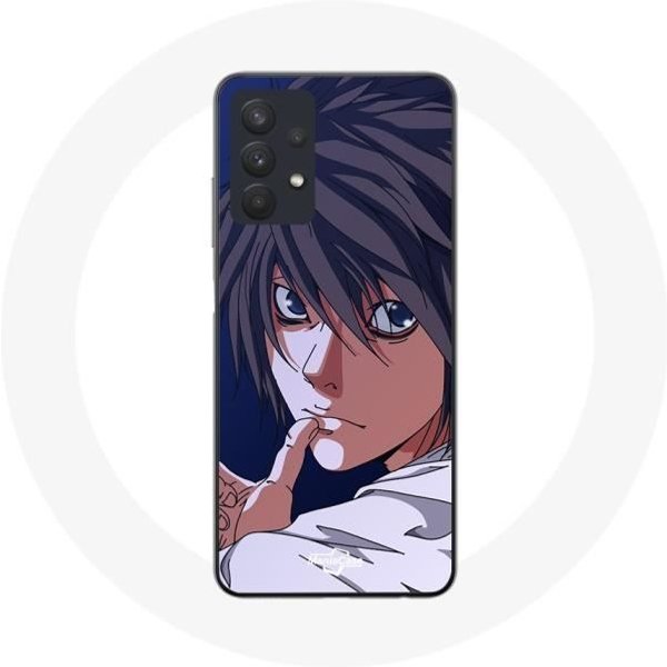 Funda - Maniacase - Samsung Galaxy A32 5G - Anime Death Note L Teaser - Flexible - Blanca-image