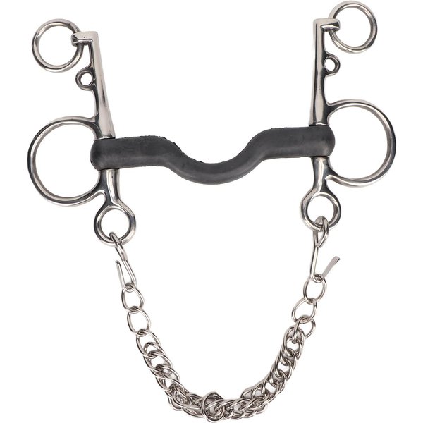 Bocado De Boca De Caballo Acero Inoxidable Seguro Inoxidable Pulido A Mano Filete De Boca De Caballo Para Caballo 127MM-image