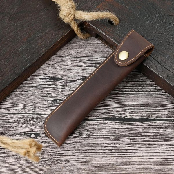 Etui Na PióRo Wieczne PióRnik Ze SkóRy Naturalnej RęCznie Robiony Pokrowiec Na DłUgopis ArtykułY PiśMiennicze Kreatywne Pokrowiec Ochronny ArtykułY Szkolne-image