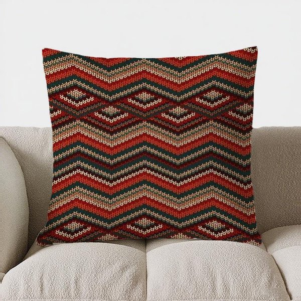 DecoracióN Del Hogar Funda De Almohada Con PatróN GeoméTrico Funda De CojíN Adecuada Para Sofá Dormitorio Coche 45X45Cm-image