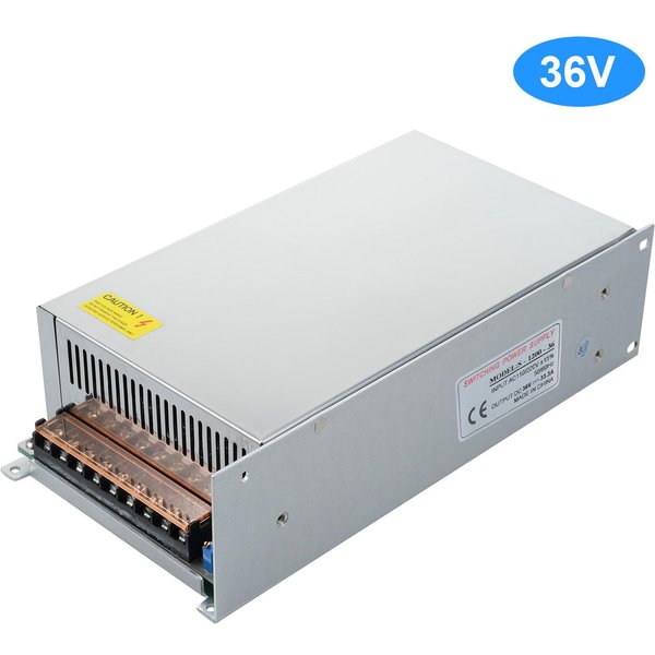 Fuente De AlimentacióN Conmutada DC 36 V 33,3 A 1200 W Adaptador De Corriente Transformador De Voltaje Interruptor CA 110 V/220 V A Plata-image