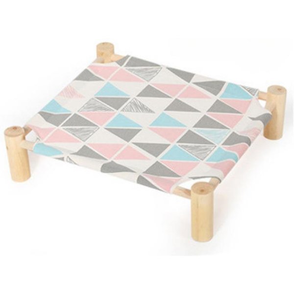 Cama Para Perro Esterilla Para Mascota Cuatro Estaciones Universal Creativo Perrera Para Gato Perrera Para Perro Se Puede Desmontar Y Lavar Hamaca De Madera Maciza 50 * 45 * 13Cm-image