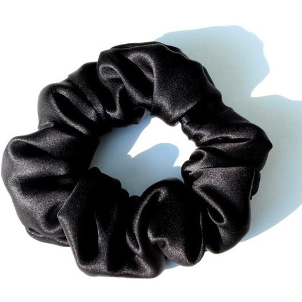 100% Czystego Jedwabiu Morwowego DużE Gumki Do WłOsóW Gumki Do WłOsóW Gumki Do WłOsóW Dla Kobiet I DziewcząT 19 Momme 3,5 Cm Gray-image