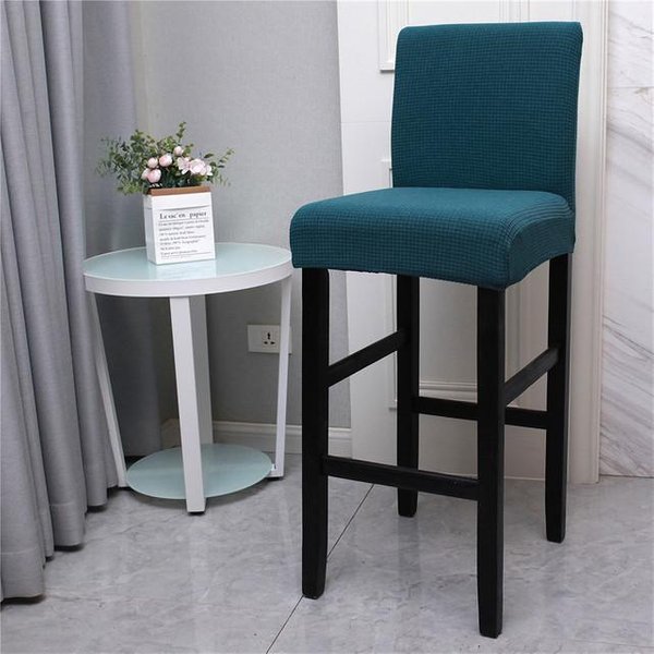 Funda Impermeable Para Taburete De Bar Respaldo Corto Fundas EláSticas Para Silla ExtraíBles Lavables Anti-ArañAzos Anti-Suciedad DecoracióN Del Hogar Protectores De Asiento 1 Piece-image