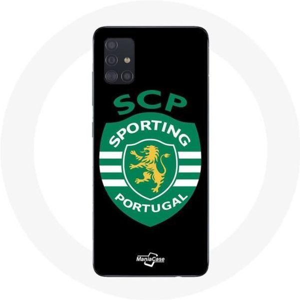 Funda - Maniacase - Samsung Galaxy A71 - Negra - Flexible - Sporting Portugal Negro-image