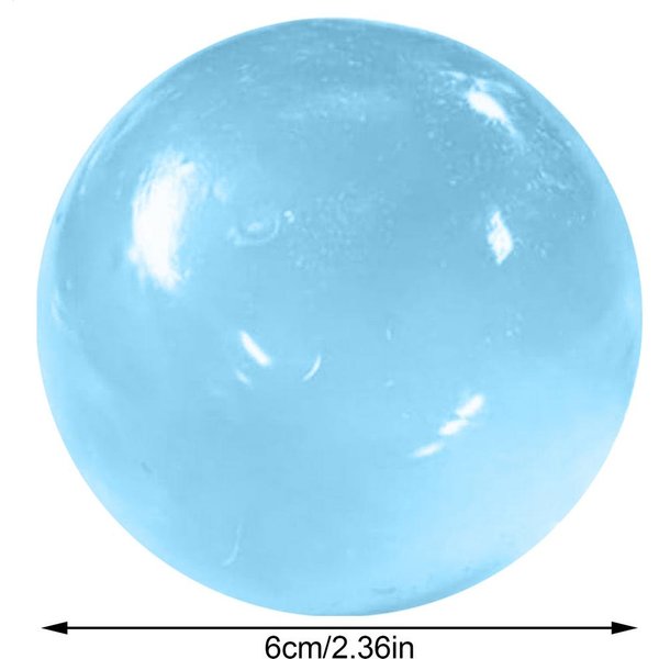Niebieska Squishy Zabawka Maltodekstrynowa Urocza Hi Antystresowa Zabawka Fidget MięKka Symulowana RóżOwa Przezroczysta PiłKa Szybko OdbijająCa Zabawka Dekompresyjna Niebieski-image