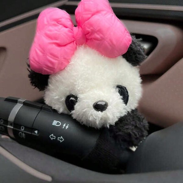 1 Szt. Dekoracje WnęTrza Samochodu Ozdoby Bumpera Montowane W Samochodzie Panda Akcesoria Dekoracyjne Do WnęTrza Samochodu One-Size-image