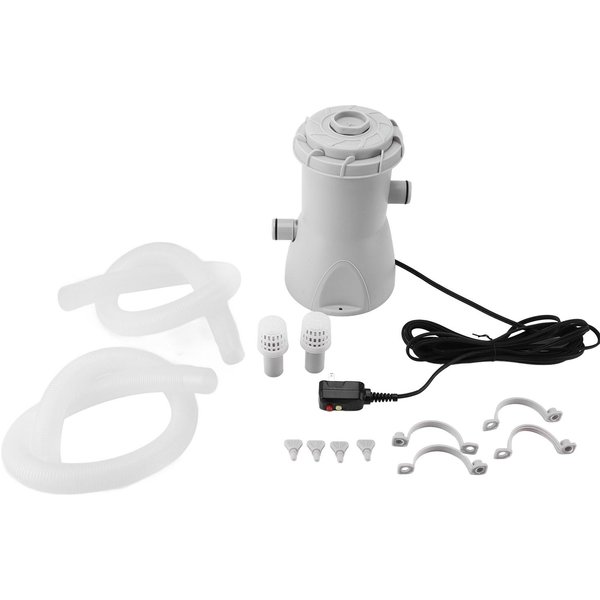 Bomba De Filtro Para Piscina 800Gal Cartucho De Filtro Desmontable Bomba De Filtro EléCtrica Para Piscina Para Uso DoméStico White-image