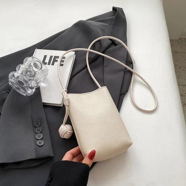 Bolso Bandolera PequeñO De Cuero Para Mujer Bolso Para TeléFono MóVil De DiseñO Bolso De Hombro Ligero Y Moderno Monedero De Viaje Para SeñOras-image