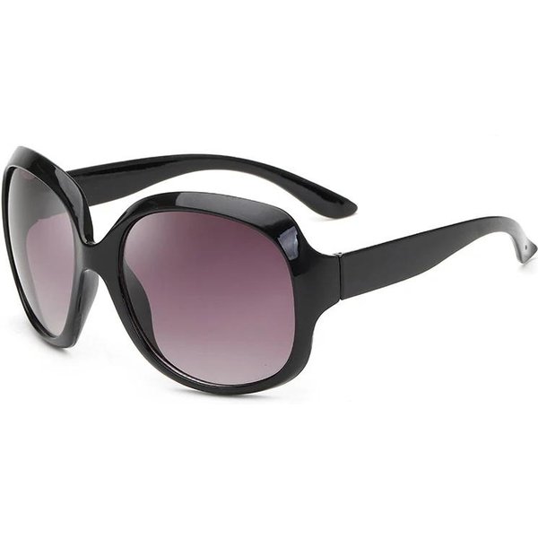 Gafas De Sol De Montura Grande Para Mujer DiseñAdores Premium Gafas De Sol Ovaladas Tonos Negros CláSicos ProteccióN UV400 Oculos De Sol Multi White-image