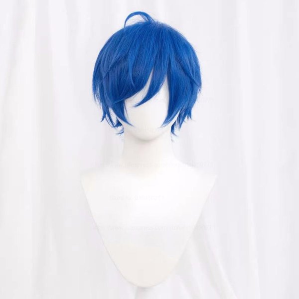 KróTka Prosta Peruka Cosplay BiałA Zielona Fioletowa BrąZowa Czarna Niebieska Szara Blond PomarańCzowa Czerwona ZłOta Puszysta Odporna Na CiepłO WłOsy Peruki Anime One Size-image
