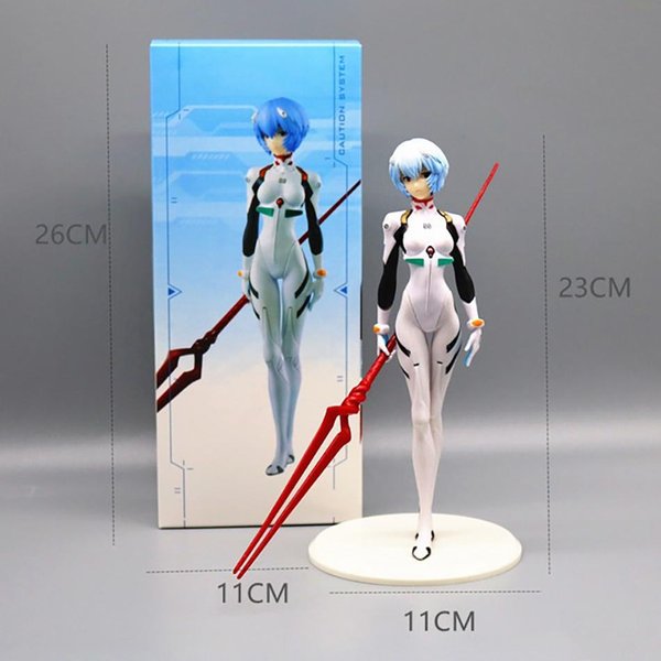Figurki Akcji Anime EVA Ayanami Rei Neon Genesis Evangelion Figurka Anime Eva Ayanami Rei PVC Figurka Akcji Model Zabawki Kolekcjonerskie-image