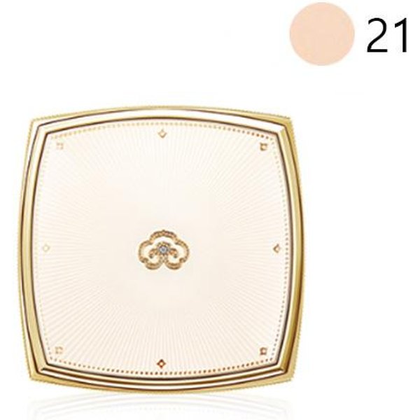LA Historia DE whoo Gongjinhyang Mi Velvet Fondation Pact SPF35/PA+++ 10G (2 Colores) NO.21 Beige-image