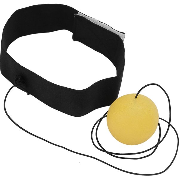 Pelota De Boxeo Profesional De Reflejos Entrenamiento De Velocidad De ReaccióN Pelota De Boxeo Con Diademaamarilla Amarillo-image