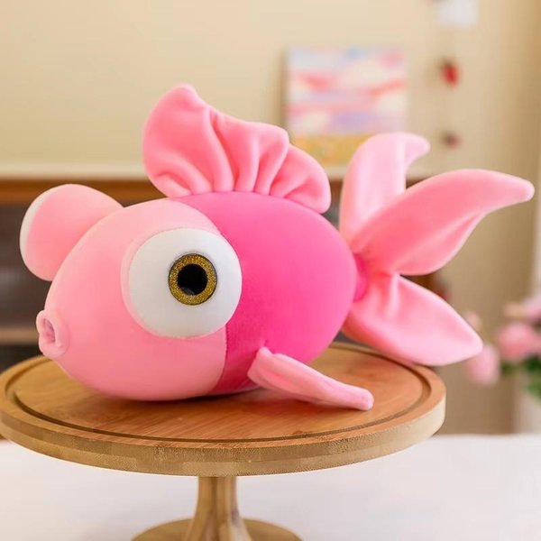 Juguete De Peluche De Animal Marino Lindo Pez Payaso MuñEco De Pez Dorado MuñEco Grande Almohada Regalo De CumpleañOs Para NiñOs Juguetes De Peluche Peluche De Anime 35Cm-image