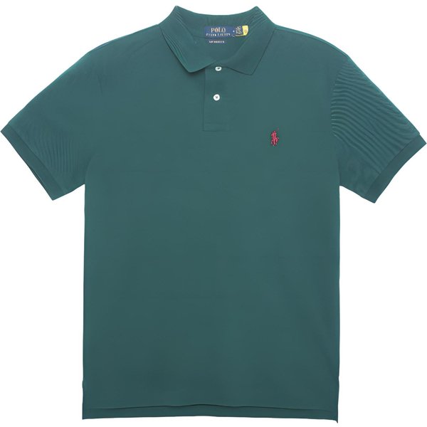 Polo Ralph Lauren GłAdka Koszulka Polo Z Haftowanym Logo KróTki RęKaw MęSkie Topy Zielony 710794276-014 M Gray-image