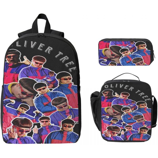 DEP Oliver Tree 1993-2026 Mochila Infantil Fiambrera Estuches Para NiñOs NiñAs Mochilas Bolso Escolar Set De Mochila Escolar-image