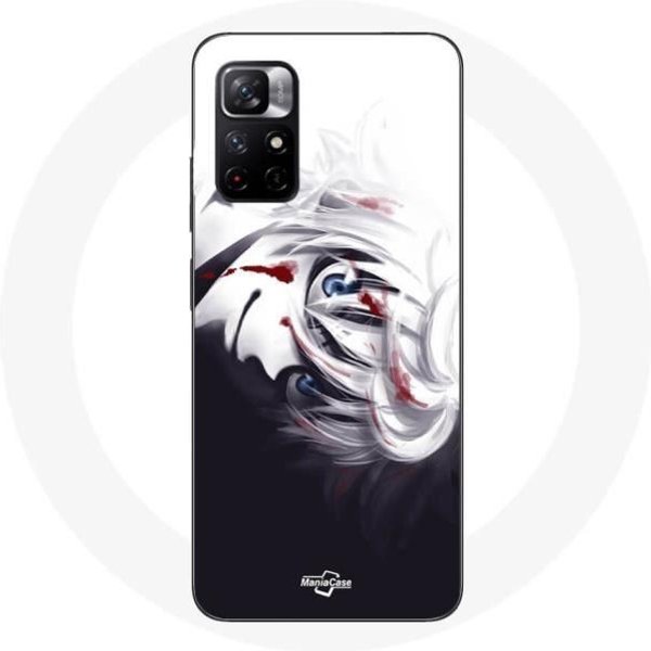 Funda - Maniacase - Redmi Note 11 5G - Killua Zoldyck - Silicona - Flexible - Negro Negro-image