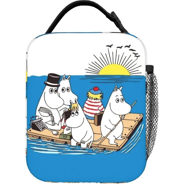 Bolsas De Almuerzo Aisladas Moomintroll De OtoñO Bolsa Refrigeradora Reutilizable, Contenedor De Comida Moomins Bolsa Tote De Gran Capacidad Para Almuerzo NiñA NiñO One Size-image