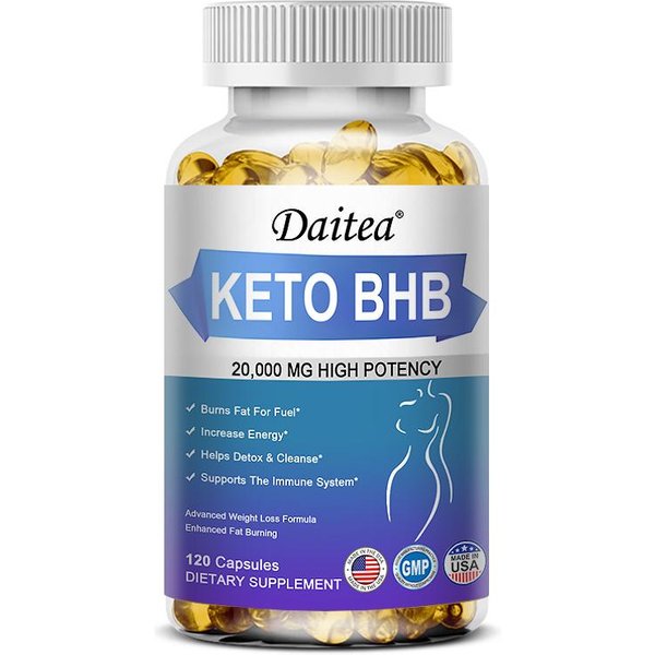 Suplement Diety Keto Bhb, Z Witaminą B9, Ocet JabłKowy, 120 MięKkich KapsułEk Na Butelkę 120 Capsules-image