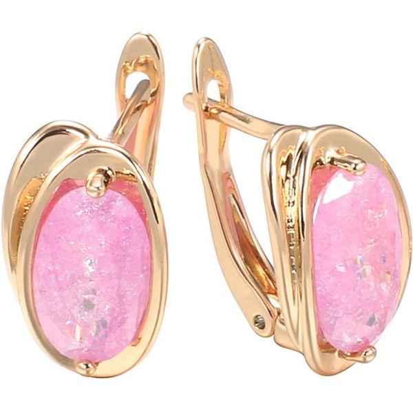 Pendientes Colgantes De Zirconita Roja Natural De Lujo Para Mujer Color Oro Rosa Pendientes Grandes De Moda JoyeríA Fina Para Novia Boda-image