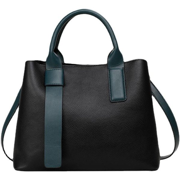 Bolso De Mujer De Piel De Vaca De Primera Capa Nuevo Cuero Genuino Bolso De Mano Para Mujer De Gran Capacidad Bolso Bandolera De Hombro ÚNico-image