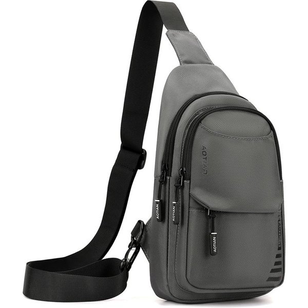 RiñOneras Para Hombre Bolsos De Pecho Bolsos Cruzados De Hombro De Alta Calidad Para Hombre Bolso Casual De Moda RiñOnera Bolso Cruzado RiñOnera 16Cmx30Cmx8Cm Gray-image