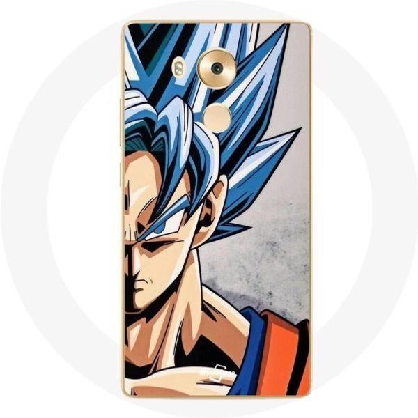 Funda Para Huawei Mate 8 Anime Dragon Ball Goku Pelo Azul-image