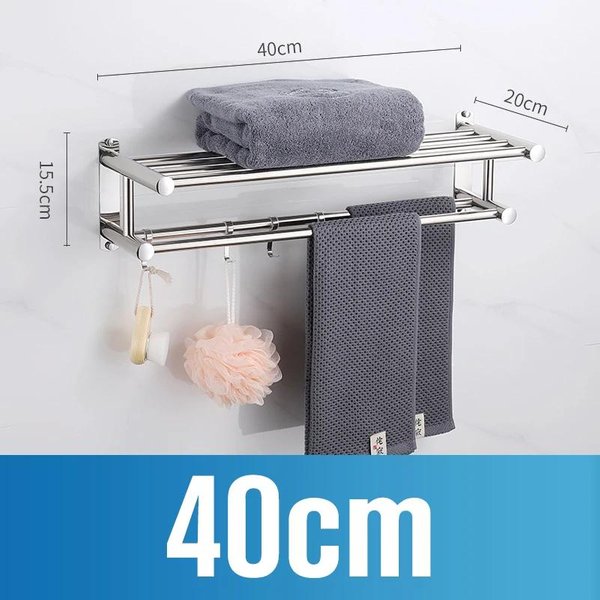 Toallero De Acero Inoxidable Pulido Para BañO, Soporte Para Papel HigiéNico, Jabonera, Toallero, Gancho Para Cepillo De Dientes Y Bata, Accesorios De BañO Gray-image