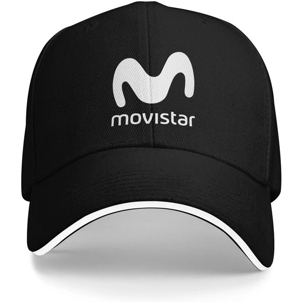 Gorra De BéIsbol Movistar Meme Yk Sombreros Hip Hop Retro Primavera Unisex Mujeres Running Hippie Gorras De BéIsbol One Size Black-image