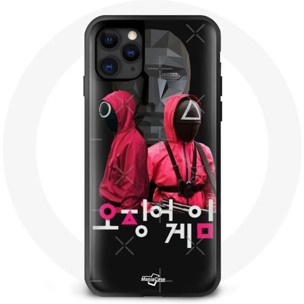 Funda Iphone 11 - Maniacase - El Juego Del Calamar - Flexible - Negra - DiseñO Inspirado En La Serie-image