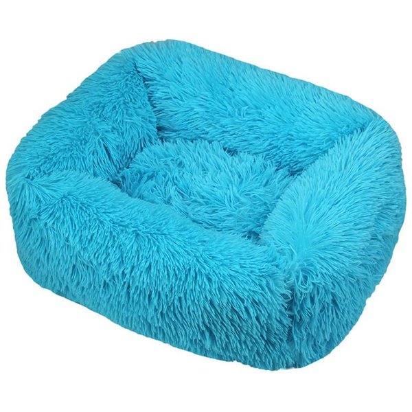 Cama De Lujo Para Perros, Camas Cuadradas Para Perros, Camas Largas De Felpa Para Perros PequeñOs, Medianos Y Grandes, Suministros Para Mascotas, Cama Calmante Para Perros, Perrera Lavable S(55Cmx45Cm)-image