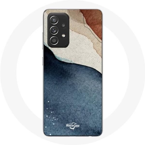 Funda - Maniacase - Samsung Galaxy A33 5G - Silicona Blanda - DiseñO Abstracto - Color Blanco Negro-image