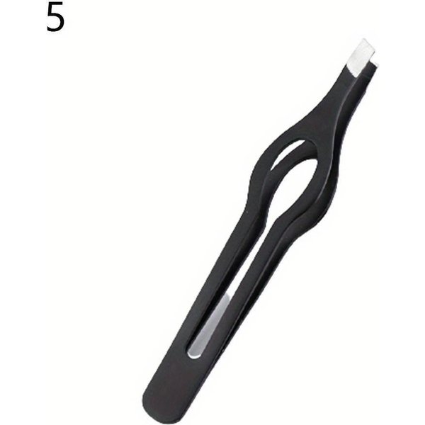 Pinzas Profesionales De Acero Inoxidable Para Cejas Extractor De Pelos Finos Belleza Facial Pinzas Inclinadas Para Cejas Herramienta De Maquillaje Para DepilacióN De Cejas-image
