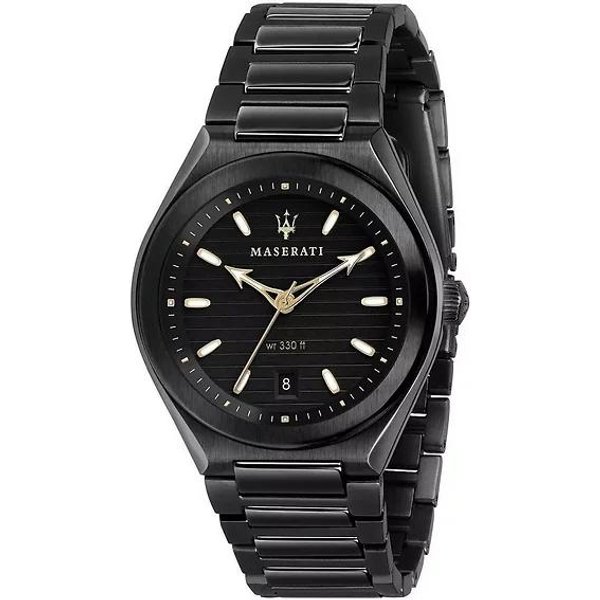 Maserati Triconic Esfera Negra Cuarzo R8853139004 100M Reloj Para Hombre Negro-image