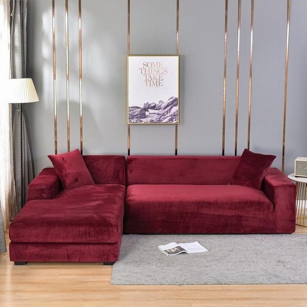 Aksamitna Narzuta Na Sofę NarożNa Narzuta Na Sofę Do Salonu Elastyczne Narzuty Ze Spandeksu Narzuta Na Sofę RozciąGliwa Narzuta Na Sofę 1Seater-90-140Cm-image
