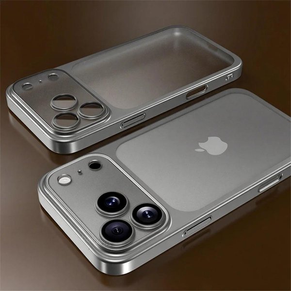 Luksusowe Oryginalne Matowe Przezroczyste Matowe Etui Na Telefon Dla Iphone 17 16 15 14 13 12 Pro Max Air Folia Na Obiektyw Z SzkłA Odporne Na WstrząSy Twarde Etui PC For Iphone Air-image