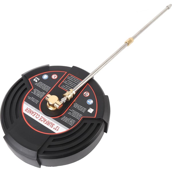 Limpiador De Superficies Para Hidrolimpiadora De 13 Pulgadas 2500 PSI Limpiador De Superficies De Acero Inoxidable Accesorio Para Hidrolimpiadora Con 1/4 De Pulgada Gray-image