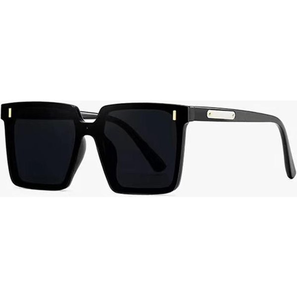 Gafas De Sol Cuadradas De Moda Para Hombres Mujeres DiseñAdor Lujo Ojo De Gato Gafas De Sol ProteccióN UV400 Vintage CláSico Black-image