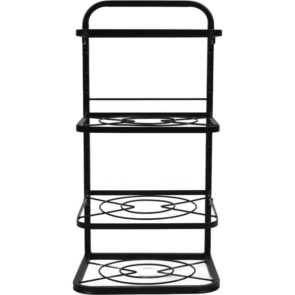 Organizador De Ollas De Cocina De 4 Niveles, Altura Ajustable, Ahorro De Espacio, Estante Para Sartenes Para Gabinete Debajo Del Fregadero-image