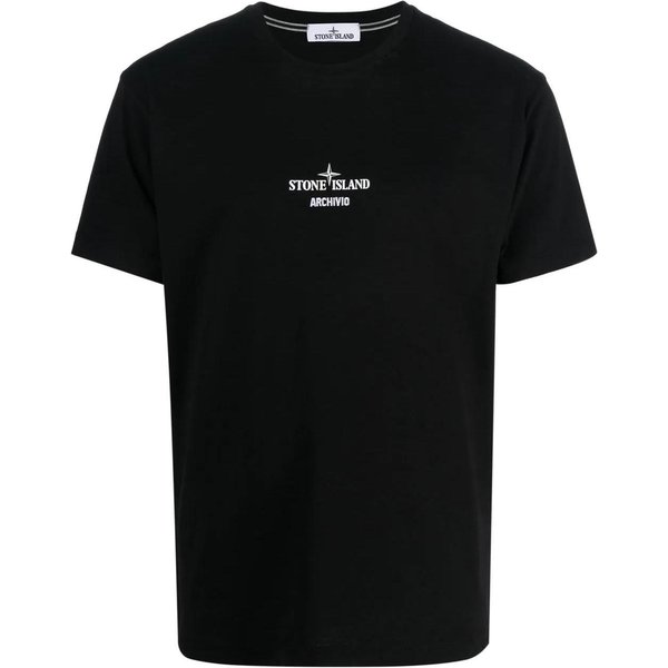 Camiseta De Manga Corta Proyecto Archivio Stone Island Negra Hombre Tops 78152NS91-V0029 XL Black-image